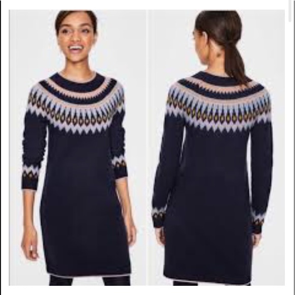 Boden agnes fair isle dress Clearance